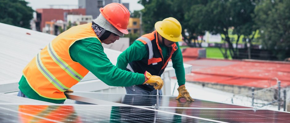 Solar panel installation